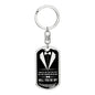 Custom Groomsmen Gift, Groomsman Proposal Gift Keychain, Will You Be My Best Man, In Black Suit