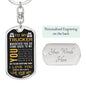 Trucker Driver Keychain, Truck Driver Gifts For Husband From Wife