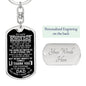 Bonus Dad Gift Keychain, Fathers Day Gift for Step Dad, Gift For Stepdad, Stepfather Gift (Black BG)