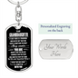 Granddaughter Keychain, To My Granddaughter Personalized Keychain, Meaningful Gift from Grandma, Granddaughter Birthday, Graduation Gift