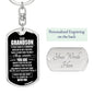 To My Grandson Keychain, Gifts For Grandson From Grandma, Birthday Gift, Christmas Gift, Graduation Gift For Grandson, From Grandpa