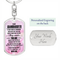 Granddaughter Keychain, To My Granddaughter Personalized Keychain, Meaningful Gift from Grandma, Granddaughter Birthday, Graduation Gift