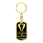 Custom Groomsmen Gift, Groomsman Proposal Gift Keychain, Will You Be My Best Man, In Black Suit