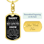 Daddy To Be Keepsake Gift From Baby Bump, Daddy To Be Keychain