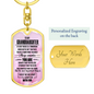 Granddaughter Keychain, To My Granddaughter Personalized Keychain, Meaningful Gift from Grandma, Granddaughter Birthday, Graduation Gift