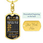 Trucker Driver Keychain, Truck Driver Gifts For Husband From Wife