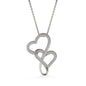 Mother and Son Necklace, Mother Son Forever Linked Heart Necklace Gift for Mom, Son Gift to Mom