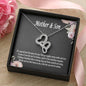 Mother and Son Necklace, Mother Son Forever Linked Heart Necklace Gift for Mom, Son Gift to Mom