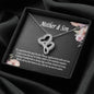 Mother and Son Necklace, Mother Son Forever Linked Heart Necklace Gift for Mom, Son Gift to Mom
