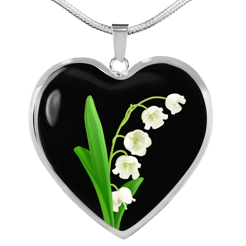 May Birth Flower Necklace, Lily of the Valley Necklace