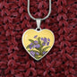 February Birth Flower Necklace, Violet Necklace, Birth Flower Necklace, February Birthday Gift For Her, Best Friend, Birth Month Flower Necklace - Gold