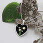 December Birth Flower, Narcissus Necklace - Black BG