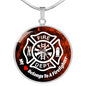 Firefighter Wife Necklace, Firefighter Wife Gift, Fireman Wife