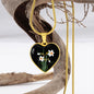 December Birth Flower, Narcissus Necklace - Black BG