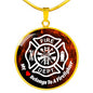 Firefighter Wife Necklace, Firefighter Wife Gift, Fireman Wife