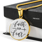 Faith Over Fear Necklace, Faith Over Fear Gift, Biblical Gifts, Faith Over Fear Jewelry, Strength Jewelry for Women