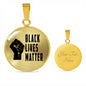 Black Lives Matter Necklace, Black Fist Necklace