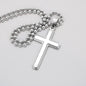To My Grandson Cross Necklace, Gifts For Grandson From Grandma, Birthday Gift, Christmas Gift, Graduation Gift For Grandson, From Grandpa - Ball Chain