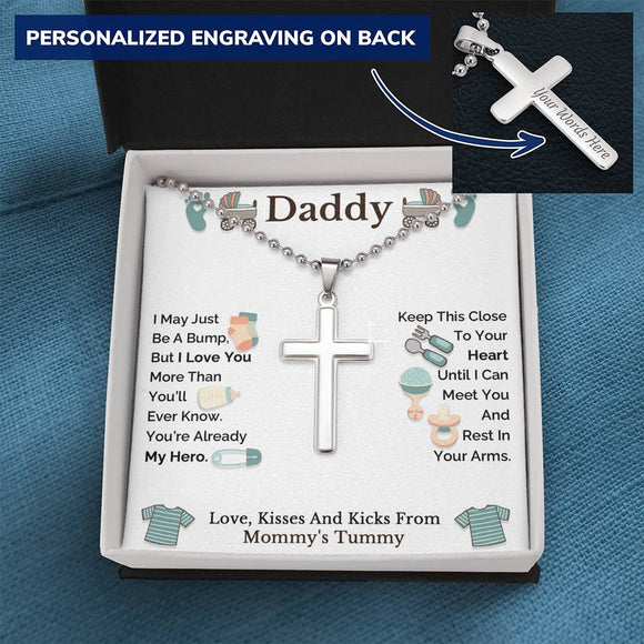 Daddy To Be Gift from Bump,  Birthday Gift for New Dad from Unborn Baby, Dad To Be Gift