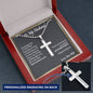 To My Husband Cross Necklace, Anniversary Gift For Husband, Husband Birthday Gift, Gifts for Husband, Gift From Wife, Christmas Gifts - Ball Chain