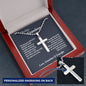 To Our Grandson Cross Pendant, Grandson Gifts from Grandparents, Gift for Grandson from Grandma