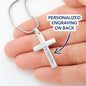 Personalized Confirmation Gifts for Boys, Confirmation Cross Necklace Gift, Confirmation Boy Gift, Teen Confirmation Gift - Snake Chain