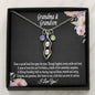 Grandmother & Grandson Birthstone Necklace, Grandma Birthday Gift From Grandson, Grandma Gift, Gift from Grandson, Mother's Day Gift