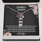 Grandmother & Grandson Birthstone Necklace, Grandma Birthday Gift From Grandson, Grandma Gift, Gift from Grandson, Mother's Day Gift