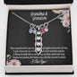Grandmother & Grandson Birthstone Necklace, Grandma Birthday Gift From Grandson, Grandma Gift, Gift from Grandson, Mother's Day Gift