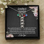 Grandmother & Grandson Birthstone Necklace, Grandma Birthday Gift From Grandson, Grandma Gift, Gift from Grandson, Mother's Day Gift