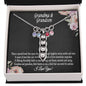 Grandmother & Grandson Birthstone Necklace, Grandma Birthday Gift From Grandson, Grandma Gift, Gift from Grandson, Mother's Day Gift