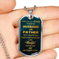 Father In Law Dog Tag Necklace Gift In Gift Box, Father In Law Birthday Gift, Fathers Day Gift Ideas