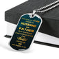 Father In Law Dog Tag Necklace Gift In Gift Box, Father In Law Birthday Gift, Fathers Day Gift Ideas