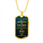 Father In Law Dog Tag Necklace Gift In Gift Box, Father In Law Birthday Gift, Fathers Day Gift Ideas