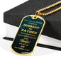 Father In Law Dog Tag Necklace Gift In Gift Box, Father In Law Birthday Gift, Fathers Day Gift Ideas
