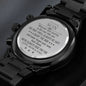 To My Son Engraved Watch, Keepsake Gift for Son, Gift for Son From Mom, From Dad to Son - From Mom & Dad