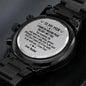 To My Man Engraved Mens Watch - I Found My Missing Piece The Day I Met You, Boyfriend Gift, Romantic Gift for Him, Christmas Gifts