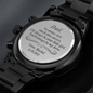Dad Engraved Watch Gift from Daughter, "I will always be your little girl" Engraved Watch Gift for Dad, Dad Birthday Gift, Christmas Gifts