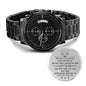 To My Son Engraved Watch, Keepsake Gift for Son, Gift for Son From Mom, From Dad to Son - From Mom & Dad