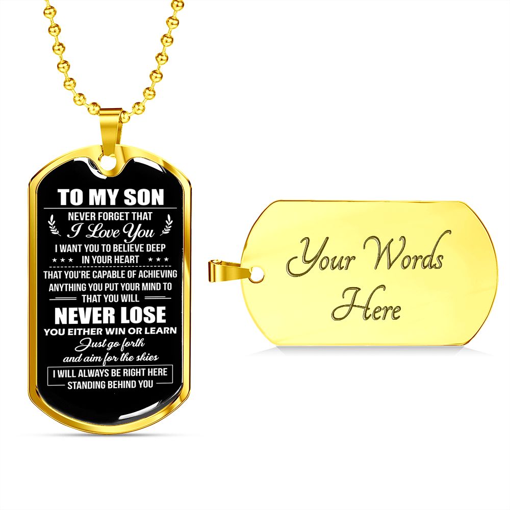 TO MY SON, GIFT FOR SON FROM MOM, FROM DAD TO SON No. 2
