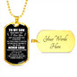To My Son, Gift For Son From Mom, From Dad To Son, Son Graduation Gift, Son Birthday Gift, Christmas Gifts For Son