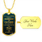 Father In Law Dog Tag Necklace Gift In Gift Box, Father In Law Birthday Gift, Fathers Day Gift Ideas