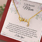 Christmas Gift for Mom, To My Beautiful Mom Necklace, Christmas Gift from Daughter