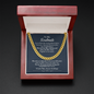 To My Soulmate Gifts for Men, Romantic Gifts For Him, Unique Gift For Him, Meaningful Gift For Him, Thoughtful Gift For Him, Cuban Chain Necklace