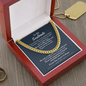 To My Soulmate Gifts for Men, Romantic Gifts For Him, Unique Gift For Him, Meaningful Gift For Him, Thoughtful Gift For Him, Cuban Chain Necklace