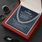 To My Soulmate Gifts for Men, Romantic Gifts For Him, Unique Gift For Him, Meaningful Gift For Him, Thoughtful Gift For Him, Cuban Chain Necklace