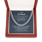 To My Soulmate Gifts for Men, Romantic Gifts For Him, Unique Gift For Him, Meaningful Gift For Him, Thoughtful Gift For Him, Cuban Chain Necklace