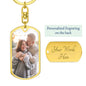 Photo Keychain Personalized, Custom Picture Keychain, Photo Keychain Engraved, Gift for Him, Gift for Her