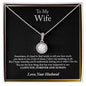 To My Wife Necklace, Anniversary Gift For Wife, Wife Birthday Gift, Wife Necklace, Christmas Gifts, Valentine's Day Gift