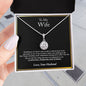 To My Wife Necklace, Anniversary Gift For Wife, Wife Birthday Gift, Wife Necklace, Christmas Gifts, Valentine's Day Gift